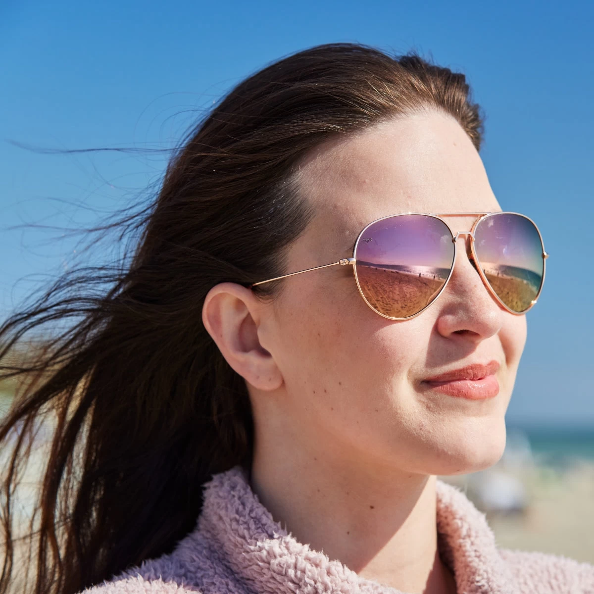 Tangle Free Aviator - Rose Gold Polarized - Image 6